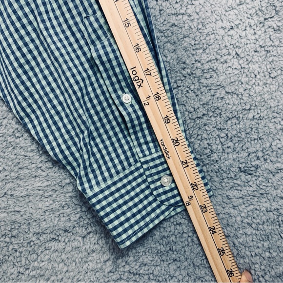 Ralph Lauren Shirt Men's Long Sleeve Button Up Cotton Plaid Green Size 3XB Big - Picture 9 of 11